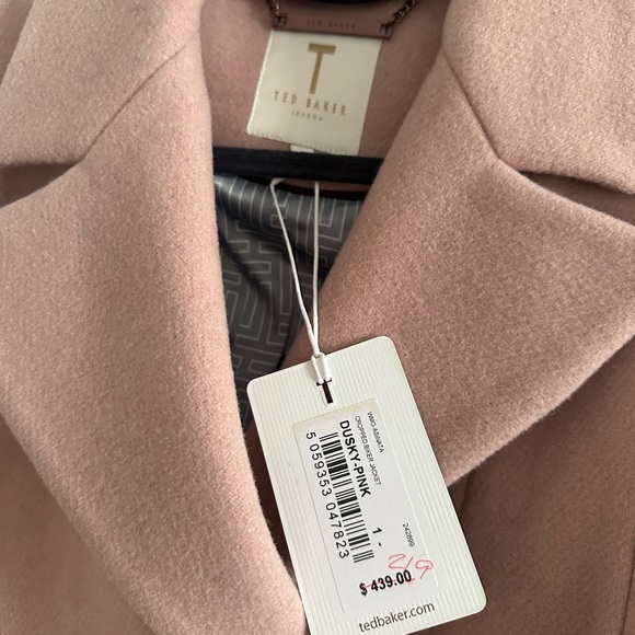 Ted Baker Asinata cropped Wool Biker jacket NWT - Picture 6 of 7